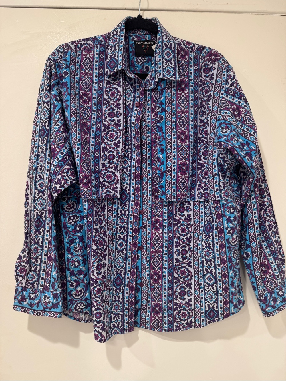 Vintage Frontier Series Western Button-Up Shirt | Southwestern Print Unisex
